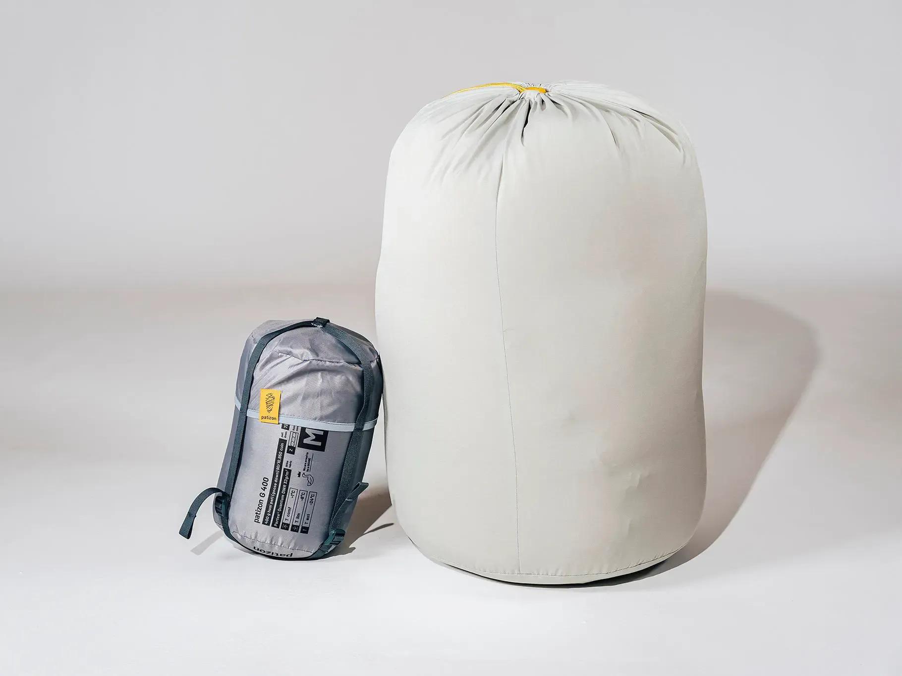 Patizon G400 packed peřový spacák.webp