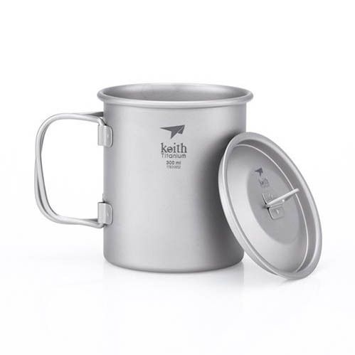 Keith Mug 300 ml titanovy hrnek s pokličkou