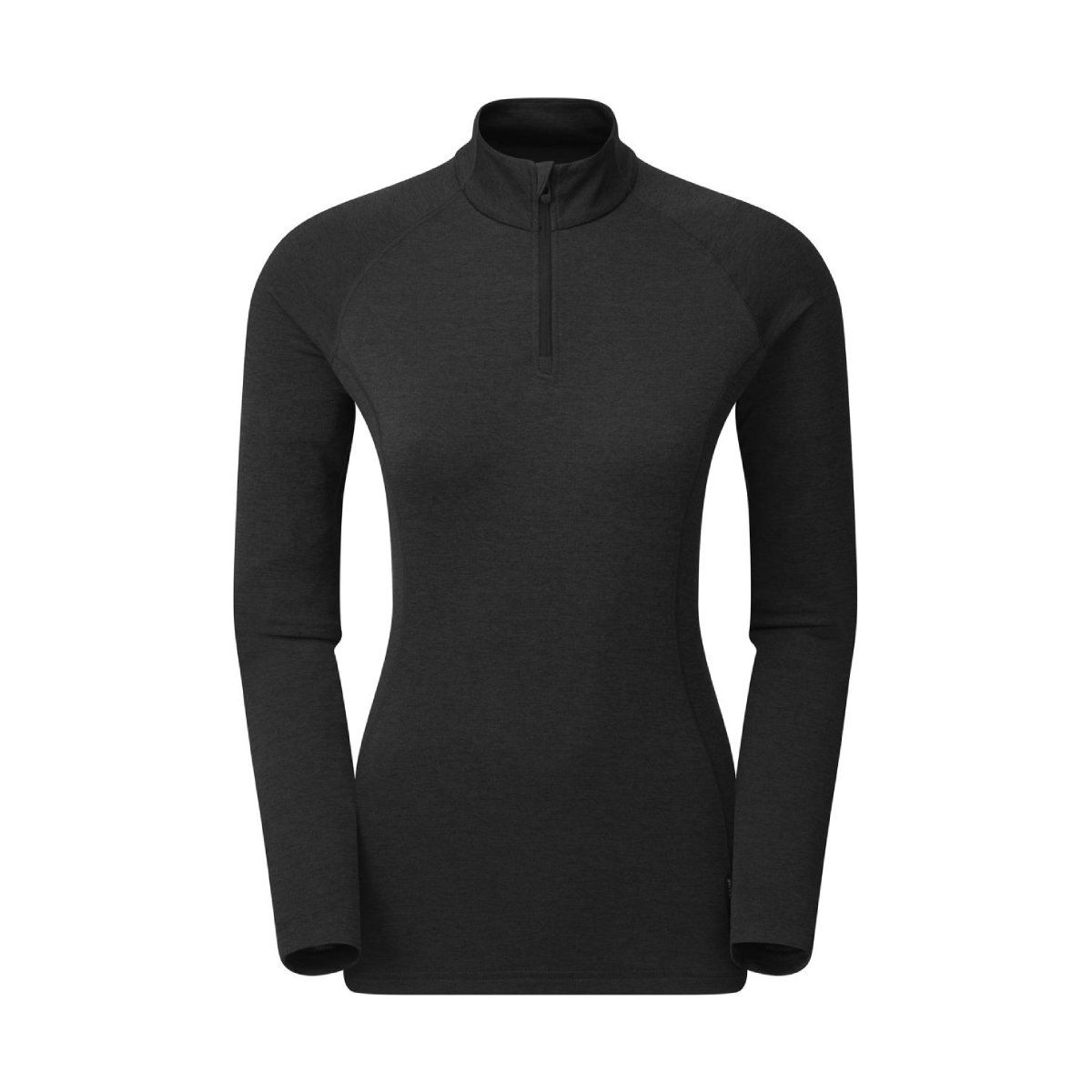 F Dart Zip Neck Black 1