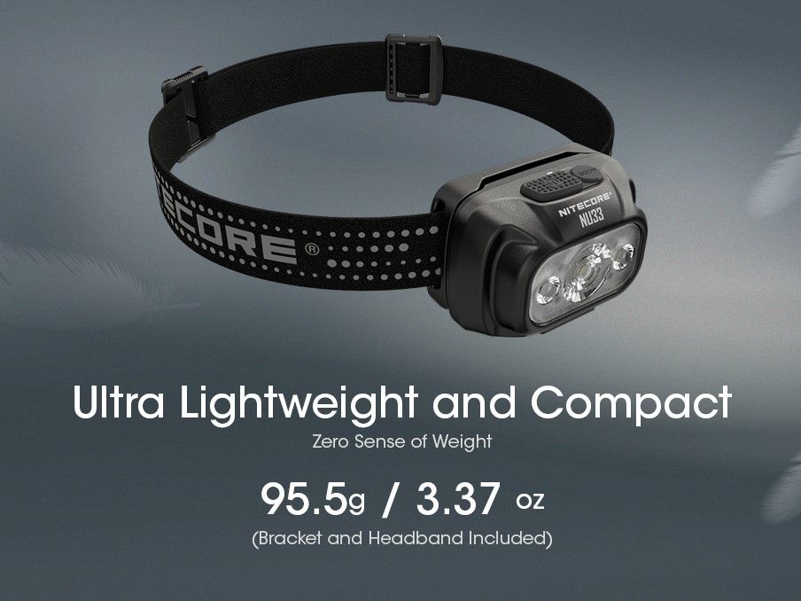 Nitecore NU33 Ultralehká čelovka 04