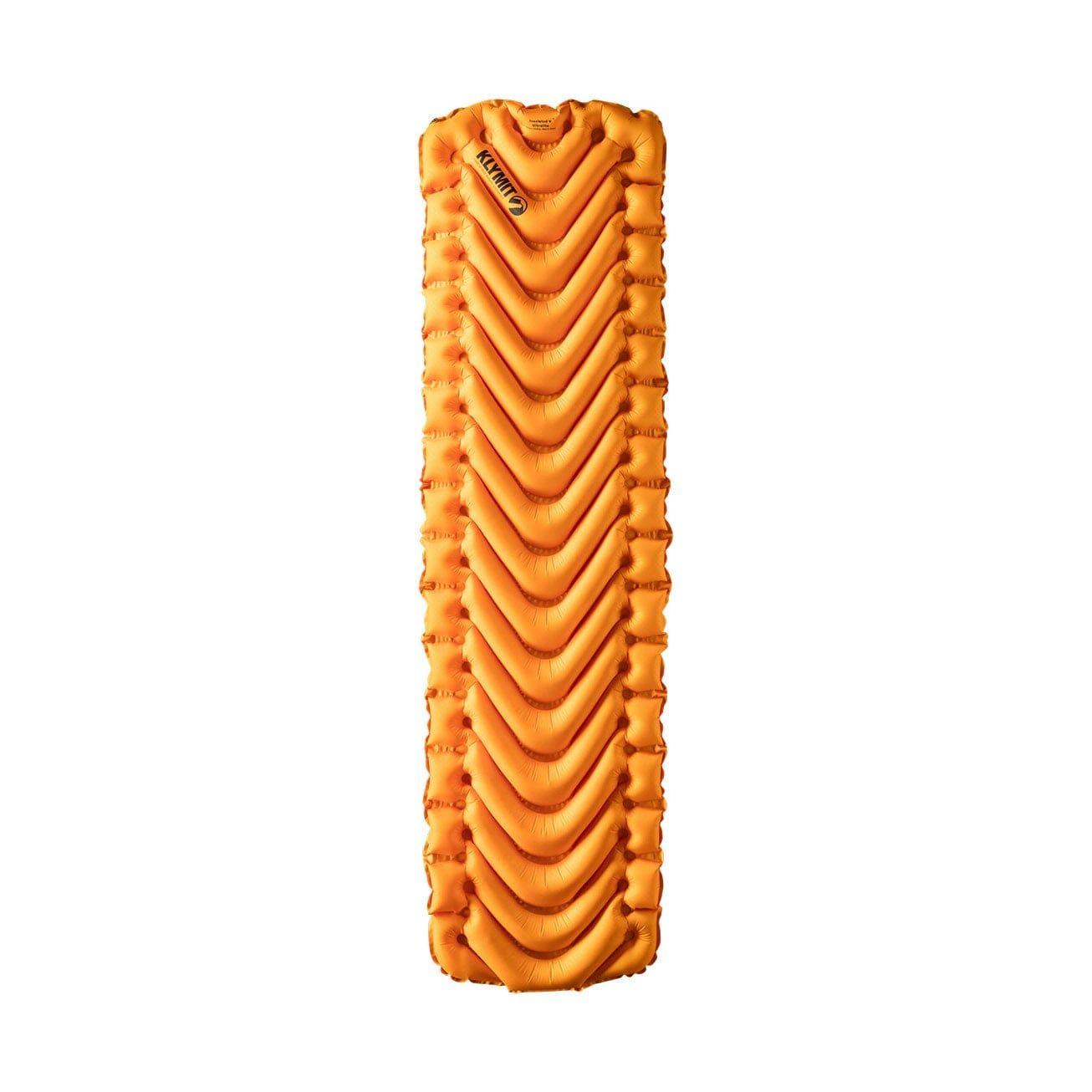 Ultralehká nafukovací karimatka Klymit Insulated V Ultralite SL - oranžové barvy