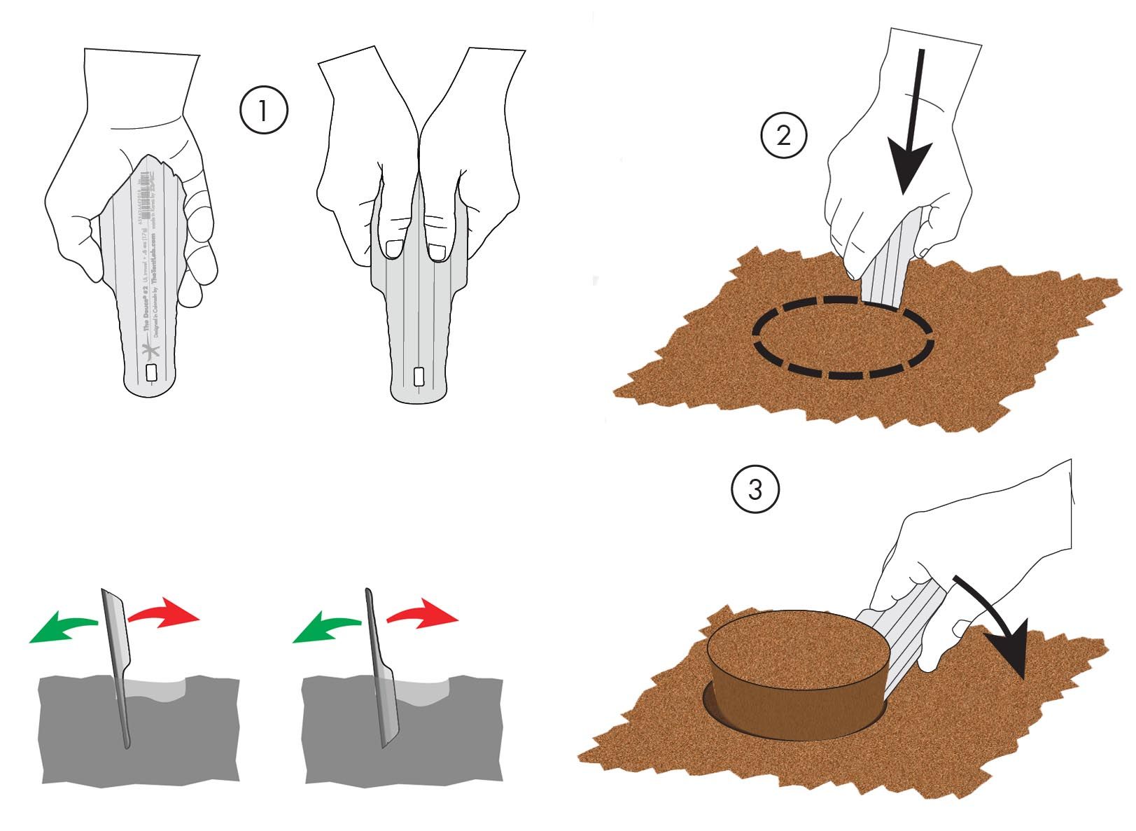 TheTentLab Deuce #2 and #3 UL Trowel