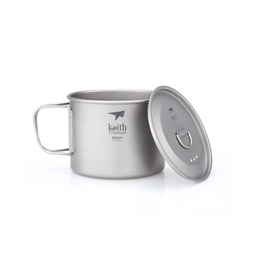 Keith Mug 900 ml titanový hrnek s víčkem