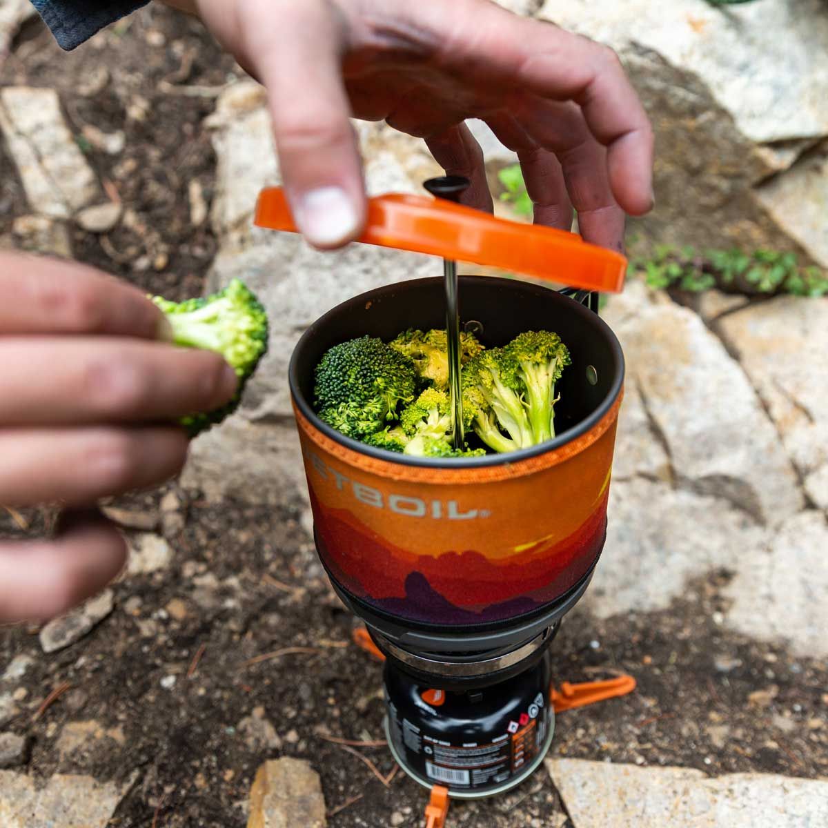 Jetboil Silicone Coffee Press lifestyle