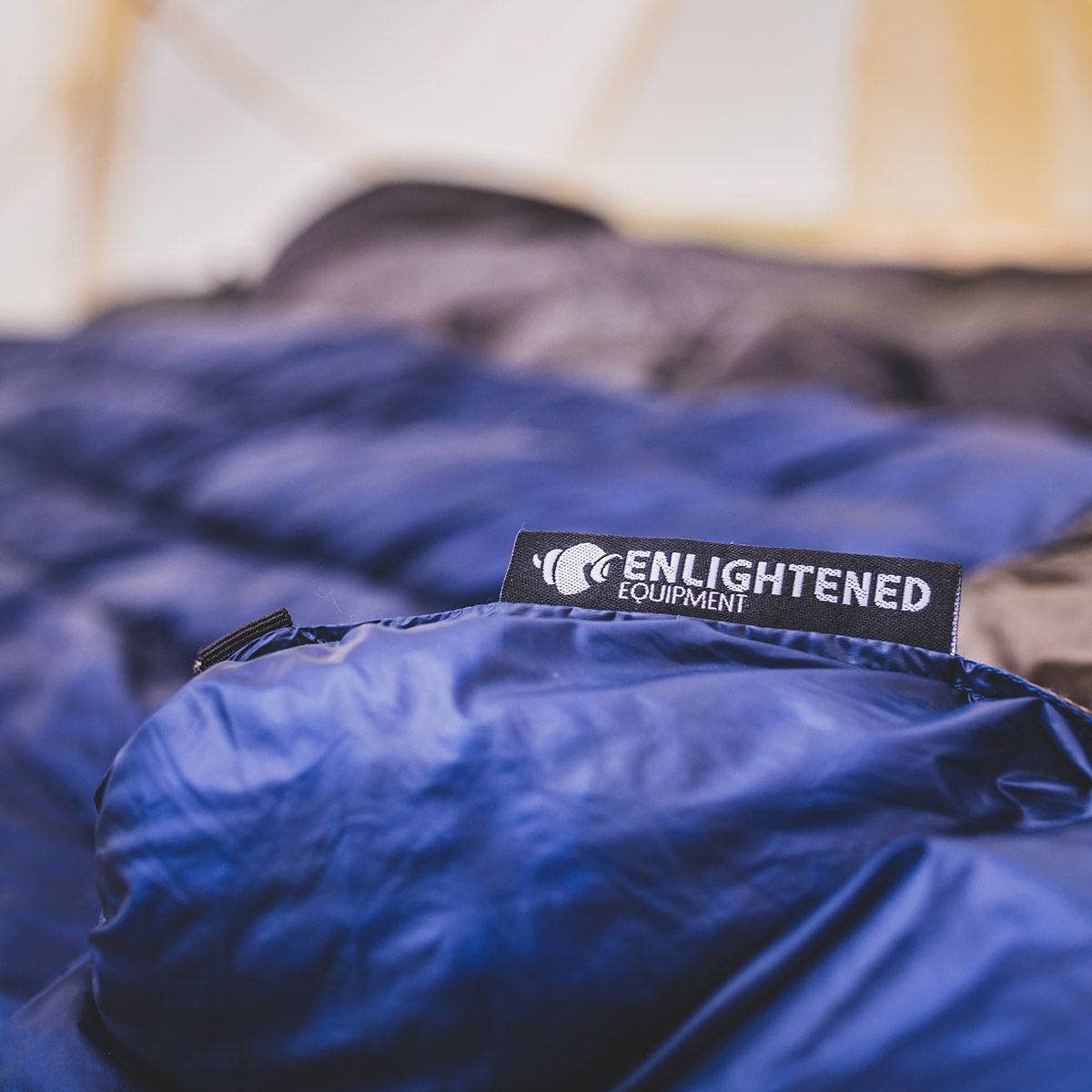 Enlightened Equipment Revelation Quilt 20°F (-6°C) - Draft Collar lifestyle
