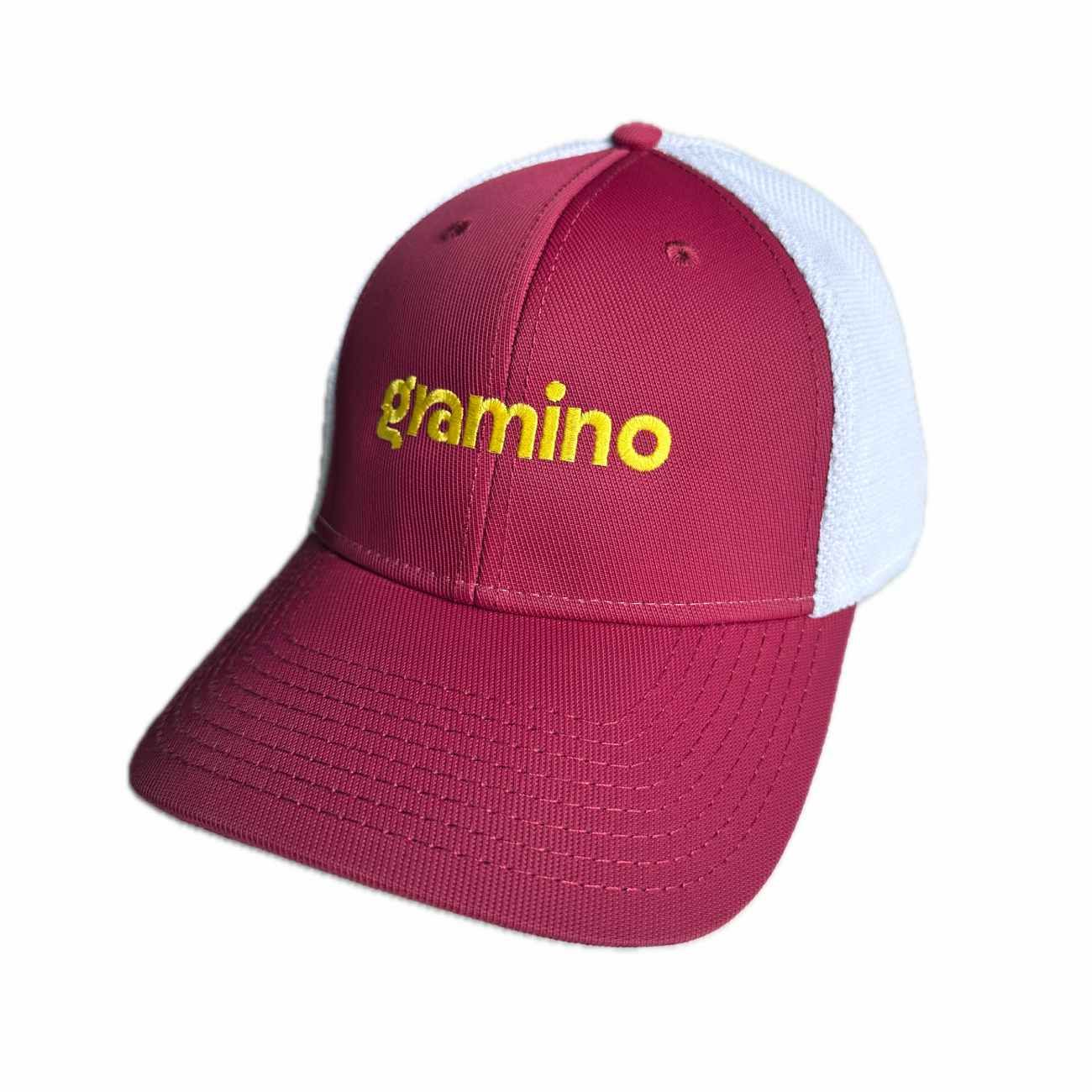 Gramino Trucker Hat Vínová Bílá
