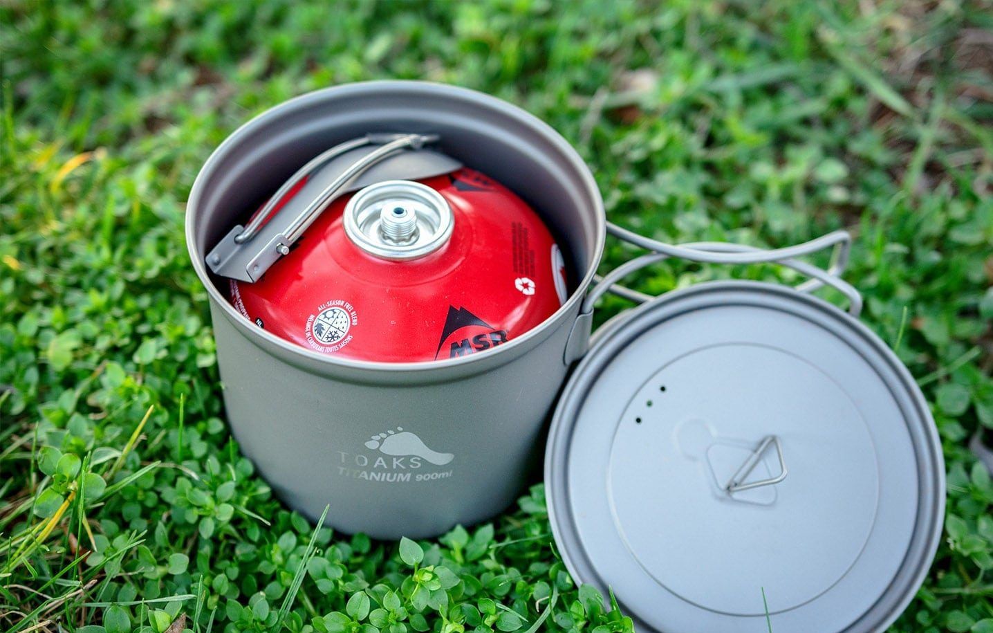 Set na vaření titanové nádobí Toaks Pot 900 ml Josef Gabrhel