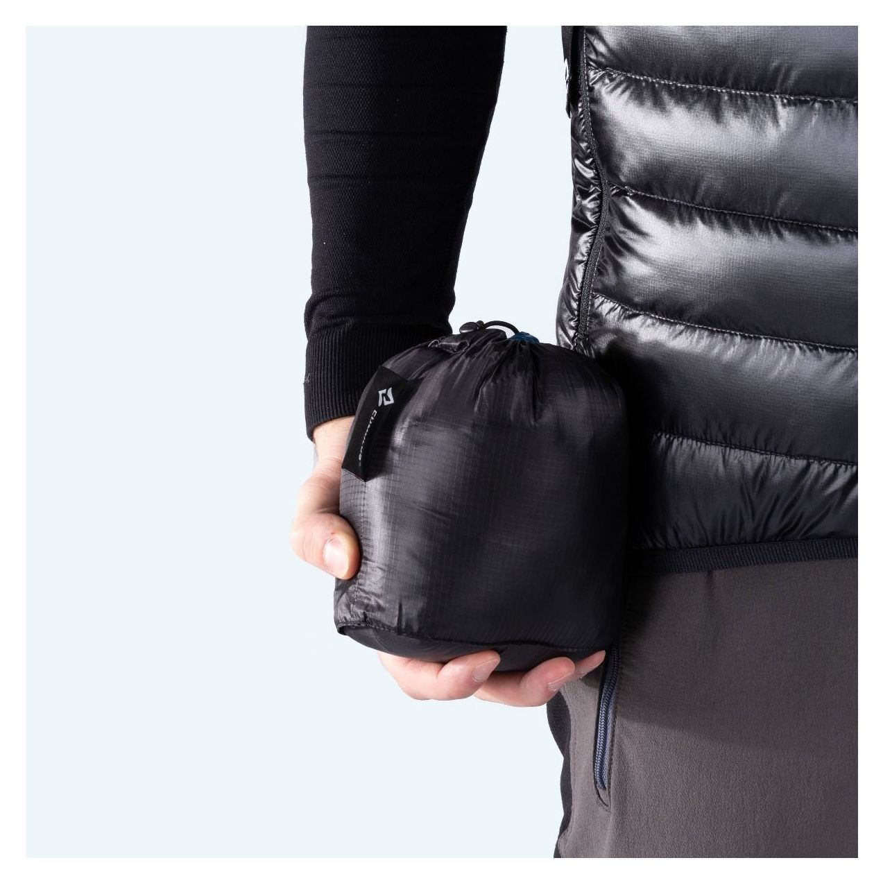 Cumulus Man Down Vest Minilite Meteorite Black Packed