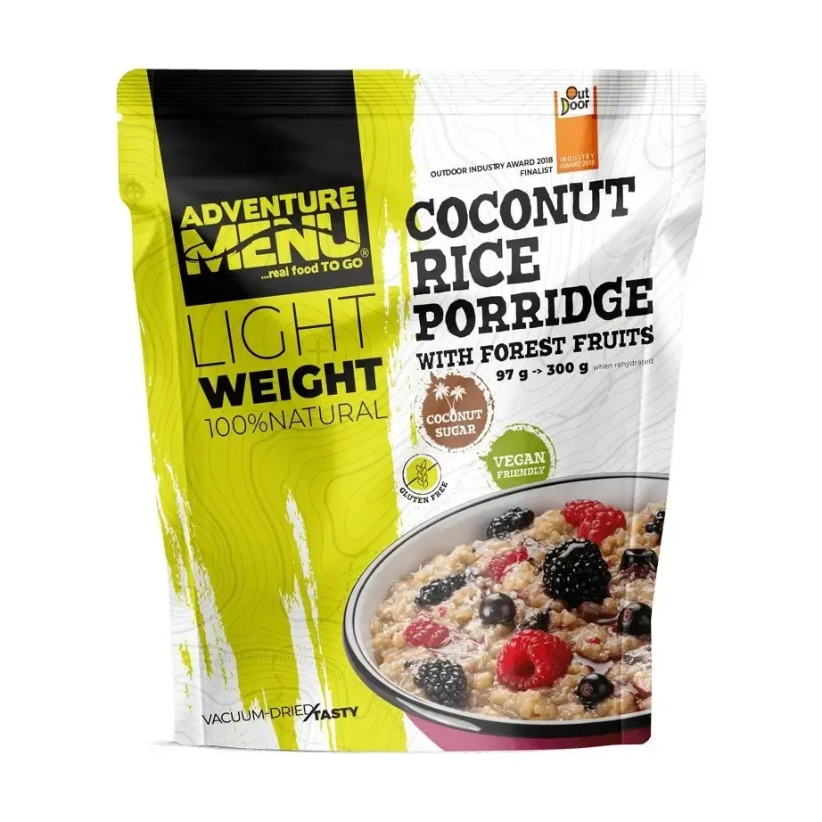 Adventure Menu Ryżowo-kokosowa owsianka z owocami leśnymi