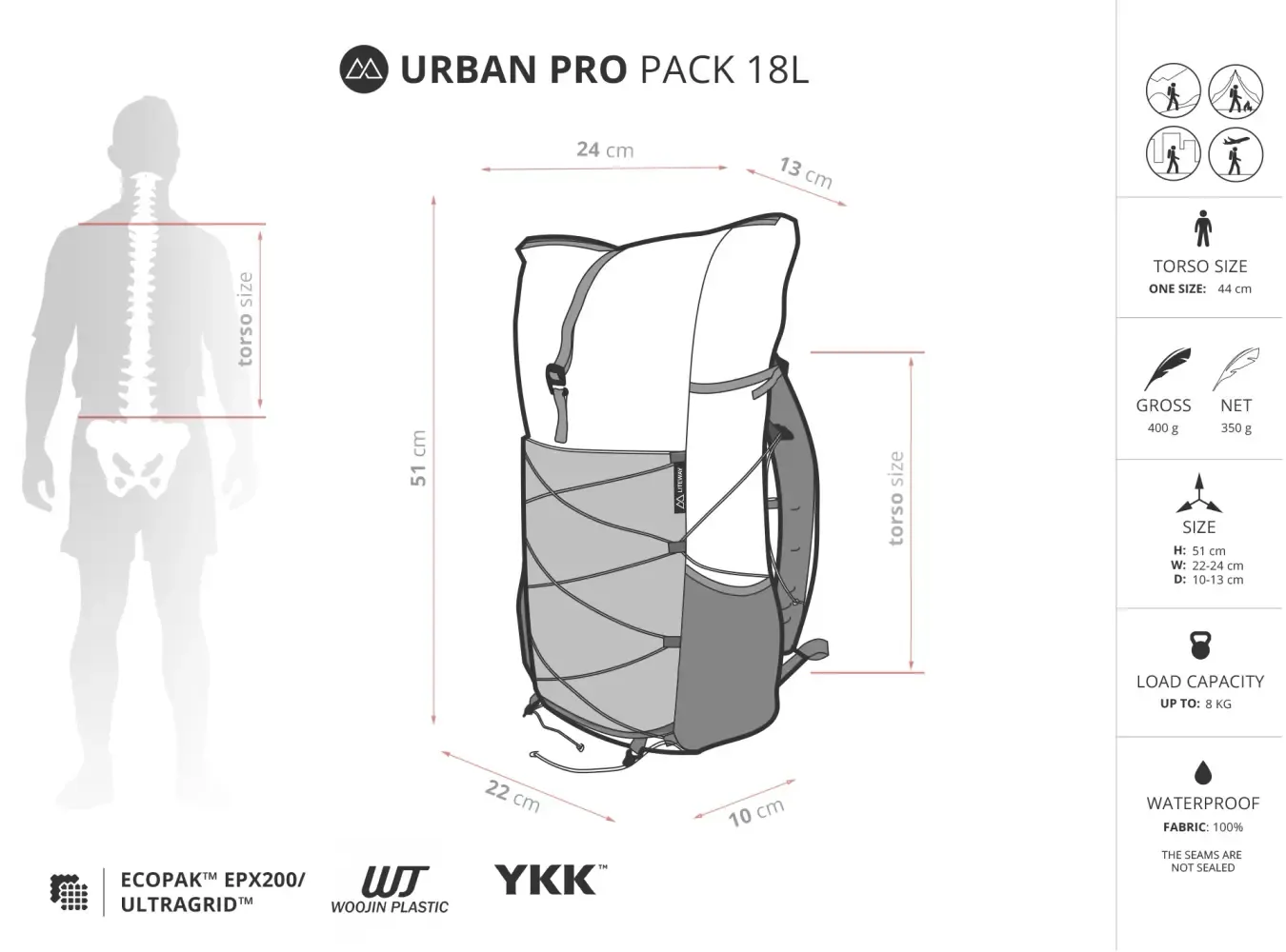Liteway Urban Pro Pack 18L