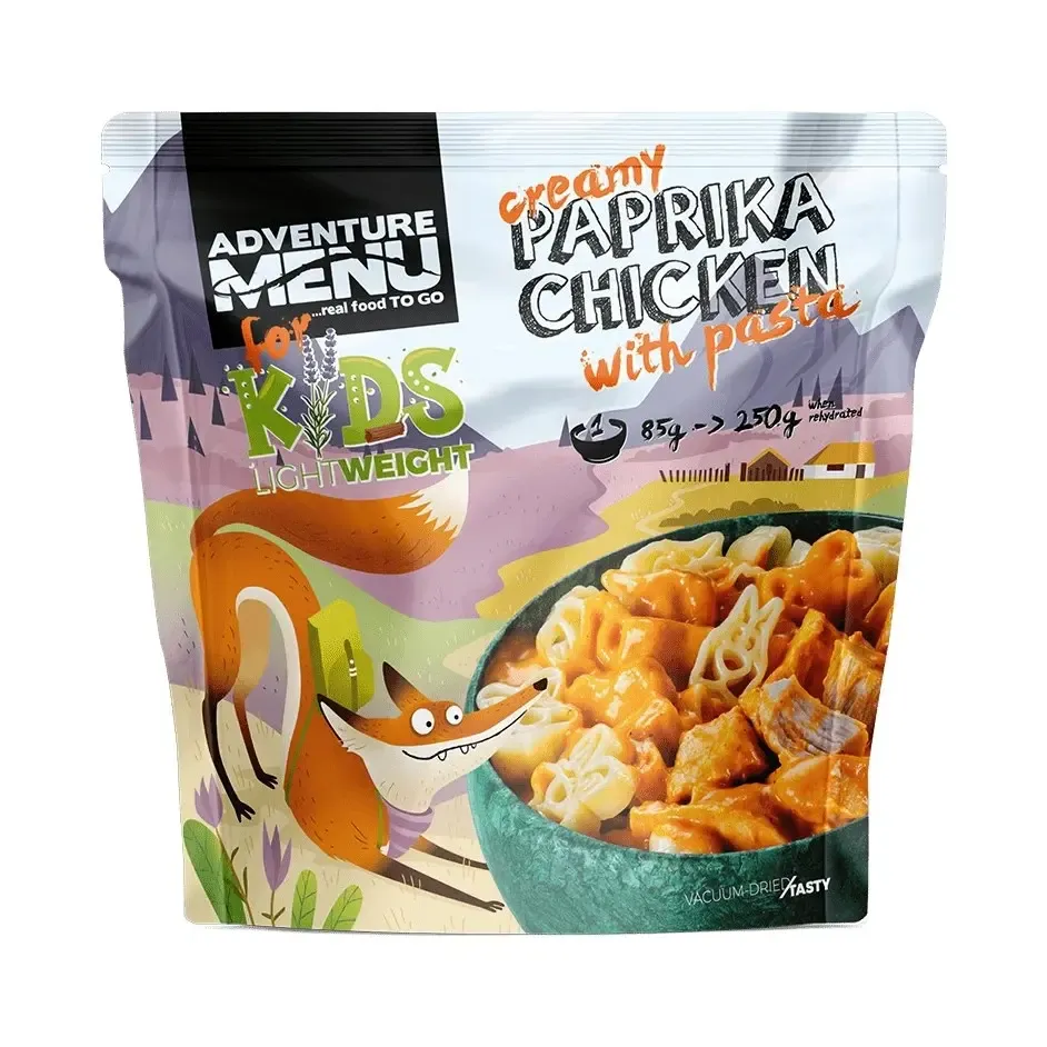 Adventure Menu KIDS Kuře na paprice s těstovinami