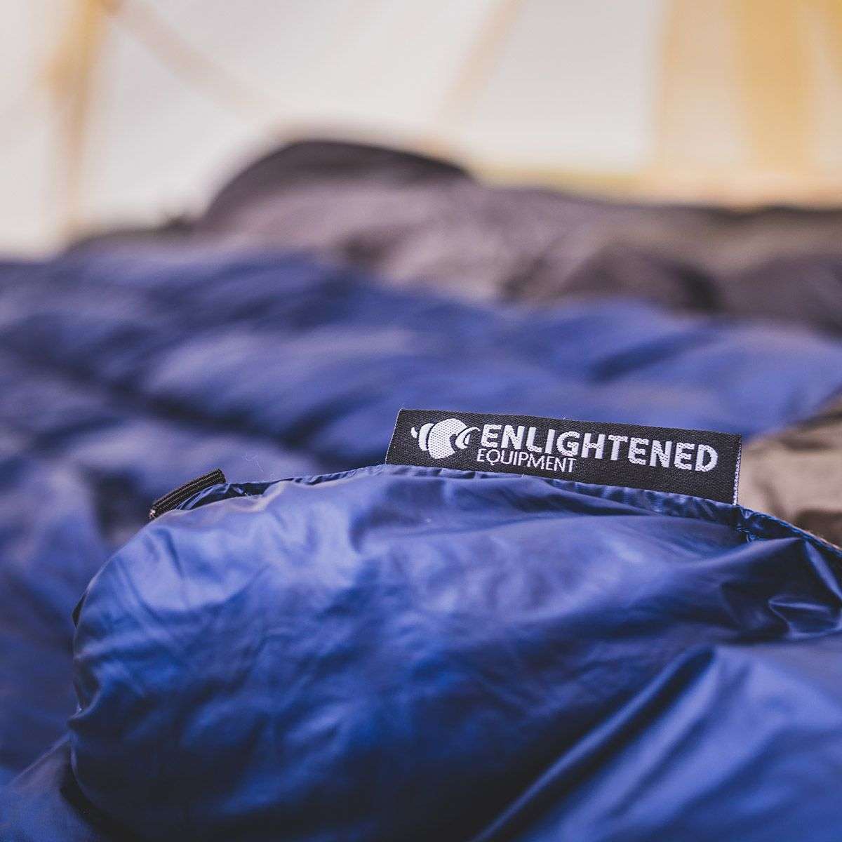 Enlightened Equipment Revelation Quilt 20°F (-6°C) – Draft Collar lifestyle