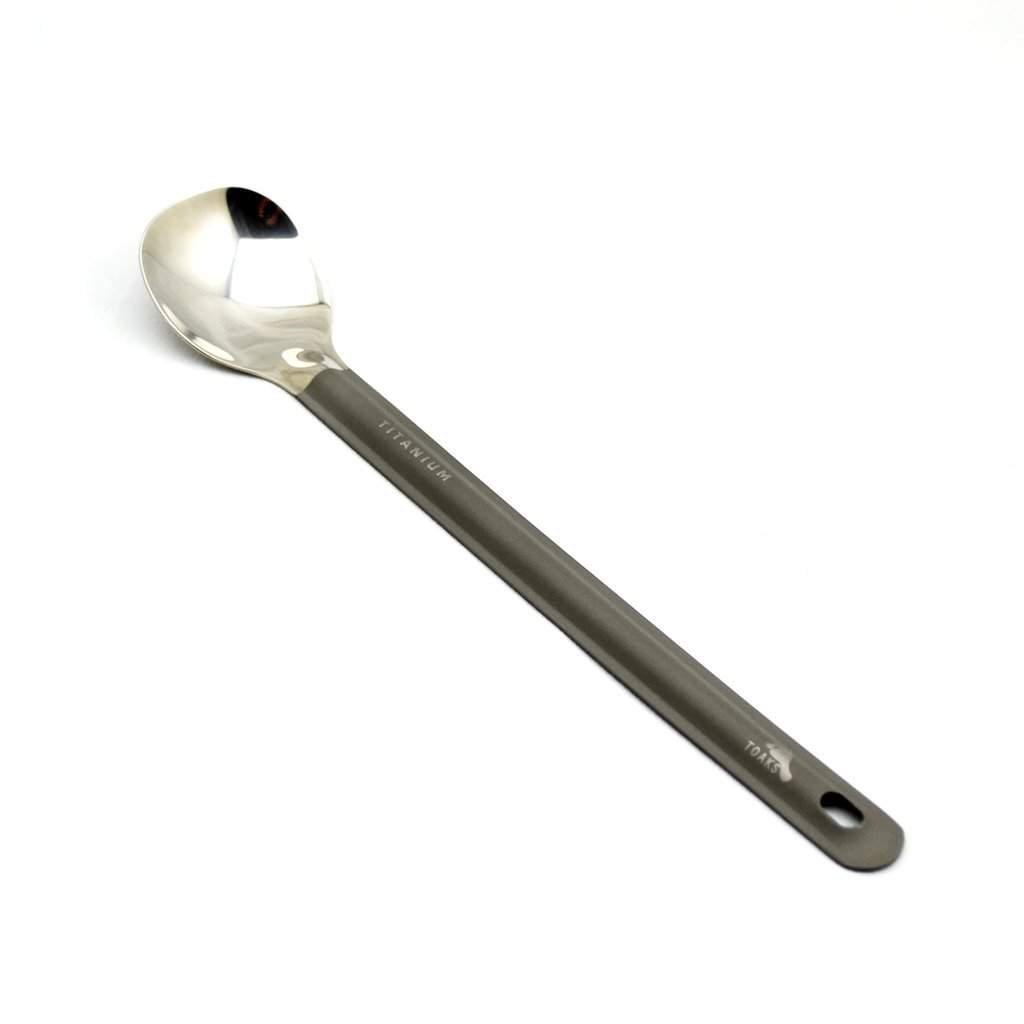 TOAKS Titanium Long Handle Spoon With Polished Bowl
